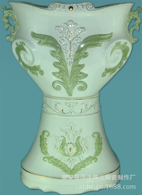 【廠家直銷陶瓷家居擺飾、園藝種植花盆 工藝陶瓷花盆 B005】價(jià)格,廠家,圖片,陶瓷工藝品,潮安縣浮洋騰達(dá)陶瓷制作廠-